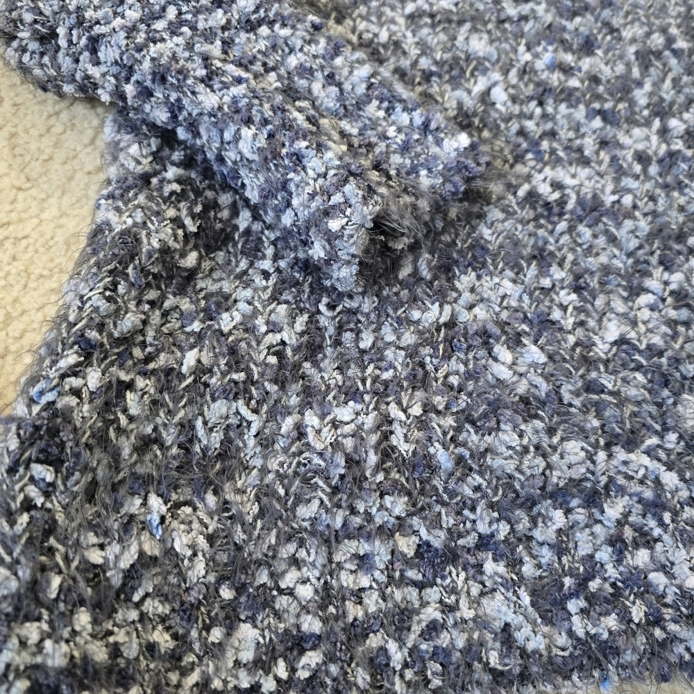 Moth Anthropologie Long Puff Sleeve Fuzzy Sweater Size Medium - Picture 8 of 8